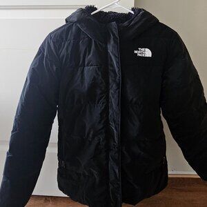 The North Face Girls Black Lined Puffer Jacket Size XL (14/16)